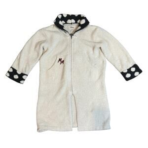 Barefoot Dreams Disney Girls Minnie Mouse White Robe 4t-5t